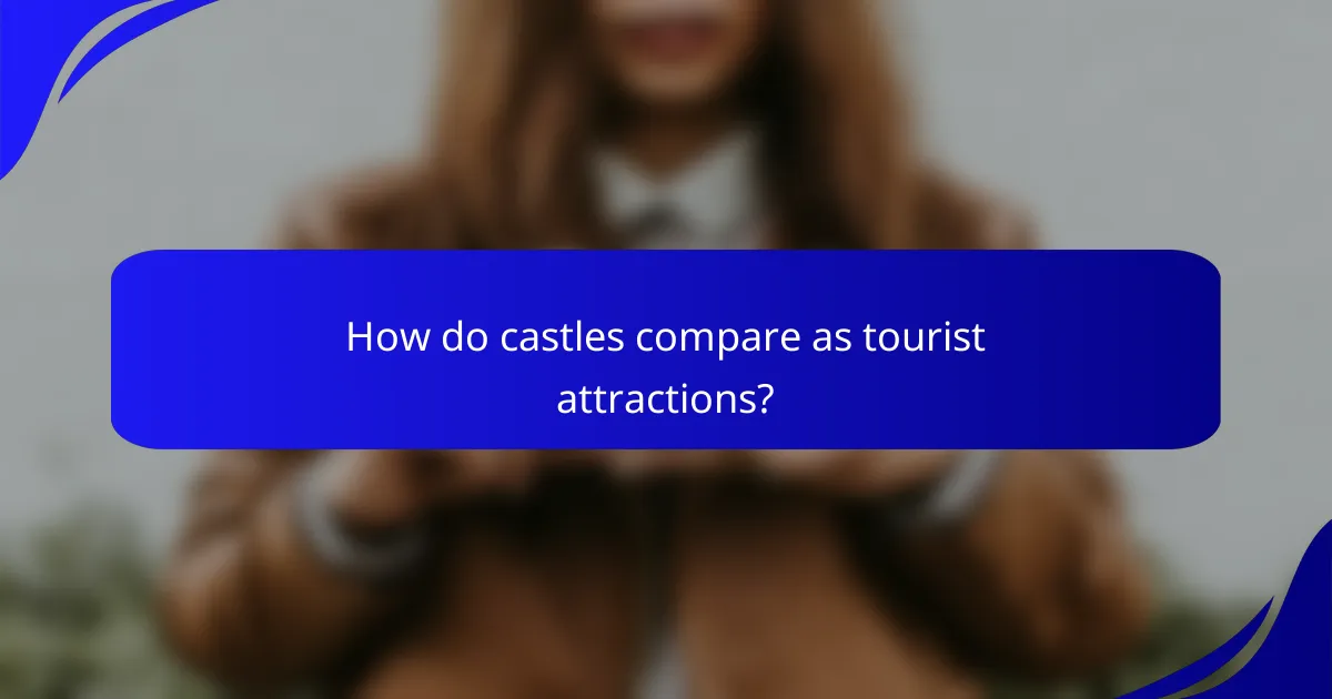 How do castles compare as tourist attractions?